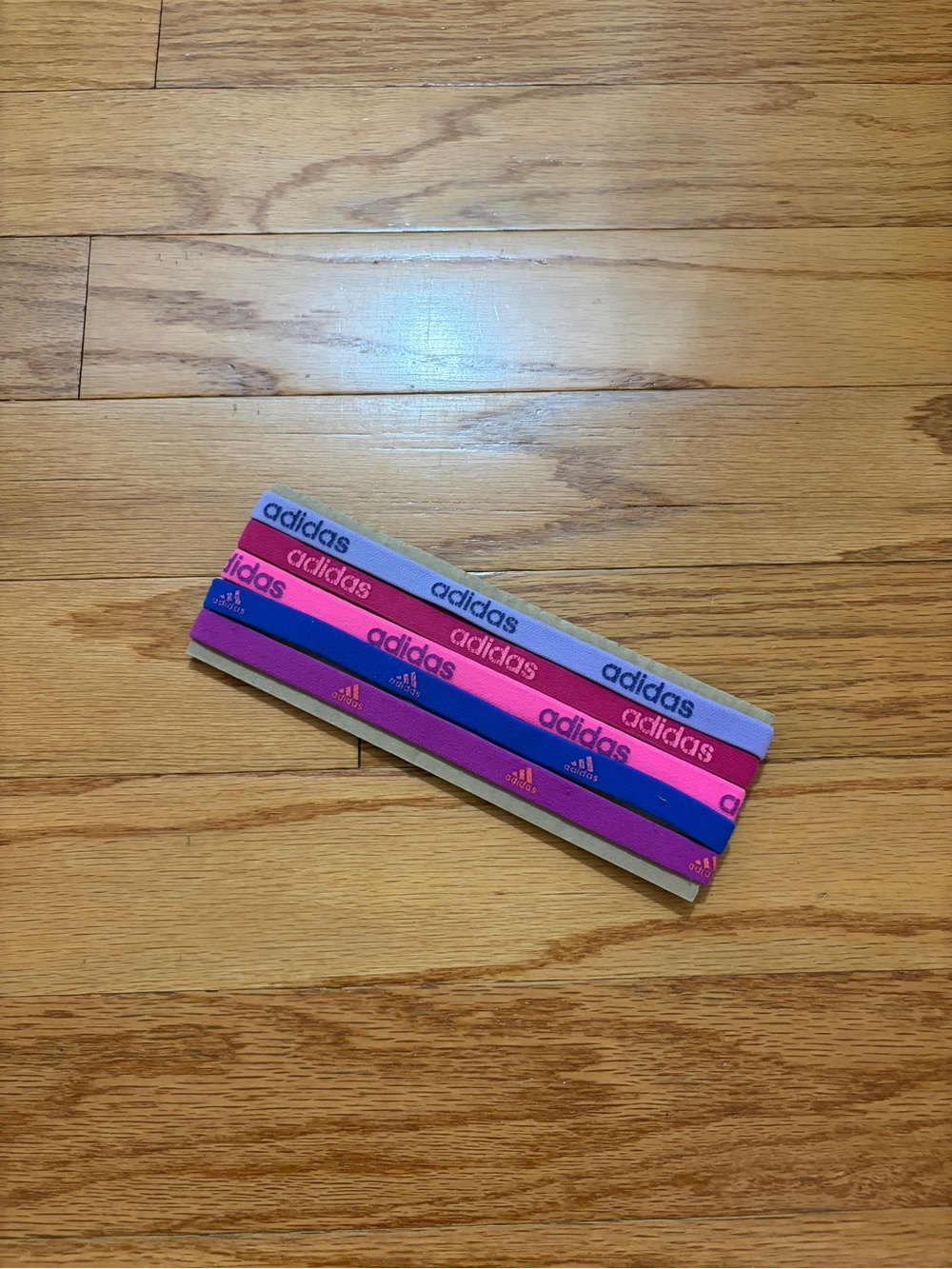 adidas Women’s Elastic Headband Set in Pink, Purple, Blue, Gray, Tan